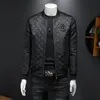 2024 new alphabet men's printed jacket Korean version slim top trend retro casual stand collar jacket baseball uniform S-4XL