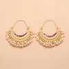 Hoop Huggie Ins Gold Handgjorda pärlor Thailand Piercing örhängen Korean Fashion Party Jewelry Bijouxhoop Hoophoop