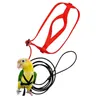 Parrot kuş kablo demeti tasma açık uçan çekiş kayışları bant ayarlanabilir anti-ısırık eğitim ipi 389 d3