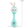 Baby Rabbit Rattle Music Teether Toy for Child Education Mobile łóżeczko Dzieci Bell Born Stroller Crib Niemowlę pacyfier Weep 220531