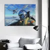 Canvas schilderen ruimtevaartuigen posters abstract afdrukken muurkunst voor woonkamer jongenskamer decoratie ruimteschip foto's home decor