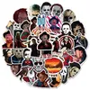 50Pcs lot Horror Movie Killer Role Stickers Skateboard Luggage Laptop Waterproof PVC Scrapbooking Halloween Graffiti Sticker Decal283V