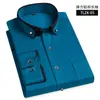 Casual shirts voor heren man shirt witte boor buckle elastische anti-rimpel sociale mannen lange mouw zakelijke slanke fit menmen's