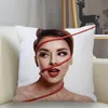 وسادة العلبة Musife Chenoa Pillowcase Custom Square Cover Zipper 45 45cm Drop Casepillow