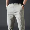 Hommes printemps été mode affaires décontracté Long pantalon costume pantalon mâle élastique droit formel pantalon Plus grande taille 28-38 201126