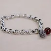 Chaîne à maillons couleur argent rubis pendentif Bracelet pour femmes exquis magnifique bijoux faits à la main accessoires cadeau LoversLink Lars22