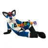 Costume de poupée mascotte 1078, meilleure qualité, renard bleu, loup, Husky, chien, Costume complet, Costume de mascotte, robe fantaisie de fête d'anniversaire