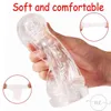 NXY Sex Men Masturbateurs Mâle Masterbator Tasse Transparent Vide y Clair Vagin Spirale Chatte Souple Silicone Adulte Jouets pour Homme 0412