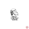 925 Argento Fit Pandora Charm 925 Bracciale Tigre Scoiattolo Orso Pendente Ciondola charms set Ciondolo Gioielli fai da te perline fini