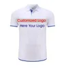 Polo Shirt Diy Po Flag Company Golf Tops Custom Make Polos Custom Brodery Tryck på din design unisex 220608