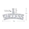 Iced Out Success ketting hanger met touwketting bling 5a kubieke zirkon kettingbrieven sieraden mode mannen vrouwen cadeau