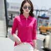 Long Sleeve Casual Shirt For Women Poleras Cotton s Mujer Autumn Winter Tops Tees Ladies Polo 220720