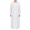Ropa étnica Ramadán Thobe For Men Qamis Jalabiya Ropa de moda musulmana vestida de kafta Arabia Saudita Abayas Islam Outfits Djellaba Me