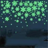 Decorazioni natalizie Fiocco di neve Luminoso Adesivi per finestre Decorazione murale Buon per la casa 2022 Felice anno Bambini Naviidad RegaliNatale