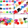 Band Rings Jewelry 50Pcs Wholesale Mixed Kids Flower Colorf Polymer Clay Ring Drop Delivery 2021 Dxu