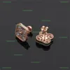 2022 New Stud Full Diamond Luxury Fourleaf Clover Earrings 클래식 패션 브랜드 디자이너 여성 jewelry3111203을위한 Crystal Earrings