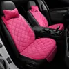 Housses de siège de voiture coussin en peluche coussin d'appui-tête oreillers ensemble de couverture accessoire complet