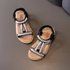 Fashion Girls Kids Summer Shoes Elegant Pearl Roman Party Princess Shoe Flats Nonslip Casual Baby Beach Sandals 220608