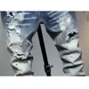 Luxurs Casual Jeans For Men Stretch Straight Type Four Seasons New Slim Skinny Pants Youth Boys Retro Chic Trousers With Ripped Hole Patch