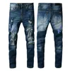 Fashion Mens Jeans Cooler Stil Luxusdesigner Denim Pant Destressed Ripper Biker Black Blue Jean Slim Fit Motorradgröße 28405433114