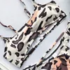 Women's Swimwear Bikini 2022 Sexy Leopard Hollow Swimsuit Women Bikinis Set Bathing Suit Beach Female Push Up Para Mujer