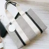 Kobiety Woody Tote Torka na zakupy torebka Wysoka nylon hobo moda lniana duże torby plażowe luksusowy projektant podróżny na ramię