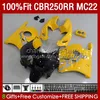 Honda CBR250RR 1990 1991 1992 1995 1997 1998 1999 131NO.68 CBR 250RR 250 RR Sarı Siyah CC 250CC MC22 CBR250 RR 90 91 92 93 94 95 96 97 98 99 PERSERING