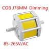 Neues Design 10 W R7S LED-Lampe, 78 mm, dimmbar, J78 COB-Spot-Lampe ohne Lüfter, ersetzt 100 W Halogenlampe AC110–240 V