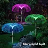 Solar Jellyfish Lights 7 Color Changing Garden Waterproof Outdoor Flowers Lamp Courtyard Pathway Landscape Decor 220429