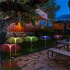 Zonnetuinverlichting Outdoor Jellyfish Lights 7 Kleuren Veranderende waterdichte tuinverlichting voor Pathway Kerstmis