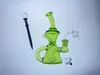 color recycler carta glass hookah oil rig pipe 14MM joint factory outlet