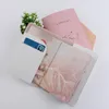 Card Holders Short Map Passport Holder Book Protective Cover Pu Leather Id Bag Luggage Tag 2pcs/Set238T
