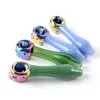 Eletroplate Glass Oil Burner Pipe Heady Smoking Pipes Colorful Tobacco Wax Spoon Hand Pipes