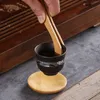 Bamboo Tea Clamp Tea Clipper colher tweezers kung fu