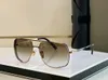 Occhiali da sole speciali classici Oro Nero / Marrone sfumato Occhiali estivi da uomo Shades gafas de sol Sonnenbrille UV400 Eyewear con scatola