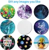 Sublimation Blanks Coaster DIY Car Cup Holder Blank Cup Pad Mat for Gifts Crafts Printable Heat Press Products FY2403 b1027