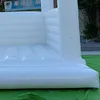 Paspaslar beyaz sıçrama evi en popüler pvc şişme düğün bouncy kalesi atlama yatak feda eti parti ve etkinlikler için hava üfleyici ile 811 e3