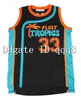 NC01 Topkwaliteit 1 33 Jackie Moon Flint Tropics Jersey Green White Black College Basketball 100% Stiched Size S-XXXL