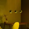Подвесные лампы мяч люстр черный серебряный современный ресторан