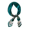 Lady Hair Sjalf Print Silk Square Shawl Dames bandana sjaals mode vrouwelijke nekchief hijab eenvoudige foulard accessoires 220630