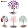 Sunligoo Super Mini arbre à argent en cristal fil de cuivre enveloppé avec tranche d'agate Base pierre précieuse Reiki Chakra Feng Shui arbres décor à la maison 2203460998