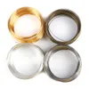 0,6 mm 100 Schlaufen Stahl Bulk Schmuckdraht Silber Gold Farbe Memory Perlenschnur für DIY Erkenntnisse Zubehör Mehrschichtiger Ring Armreif Armband Ohrringe Herstellung Großhandel