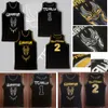 Basketball Jerseys Fashion Black Panther Movie Basketball Jersey #1 Wakanda #2 T'Challa Killmonger Stitched