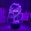 Luces nocturnas Anime Vinland Saga lámpara Led Thorfinn Karlsefni figura para decoración de dormitorio infantil amigo regalo de cumpleaños luz 3d Manga SagaNight