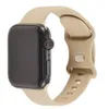 Silikonrem för Apple Watch Band 7 41mm/45mm Series 6 SE 5 4 42mm/44mm gummi -armband iwatch 3 2 1 38/40mm smart armband