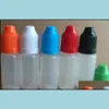 Packing Bottles Office School Business Industrial Ml Plastic Dropper Style 5/10/15/20/30/50 Cig Bottle Proof E Fast Caps Needle Soft Child