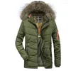 Parkas Mens Winter Jackets rockar tjockare varm jacka huva bomullsad male mode vindrockkläder homme phin22