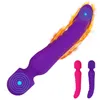 NXY Vibratörler Man Nuo Isıtma Vibratör Seks Oyuncakları Kadın İçin Sihirli Av Wand Masajı Yumuşak Silikon Yapay penis Çok Hızlı G Spot Klitoris Stimülatör 220505