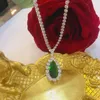 Pendentif Colliers Arrivée Luxe Vert Couleur Poire Pour Femmes Anniversaire Cadeau Bijoux En Gros X7107Pendant