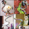 50 cm papegoja leksak rep flätat husdjur tugga budgie abborre pil fågelbur cockatiel fåglar träning tillbehör släpp leverans 2021 andra förnödenheter hem